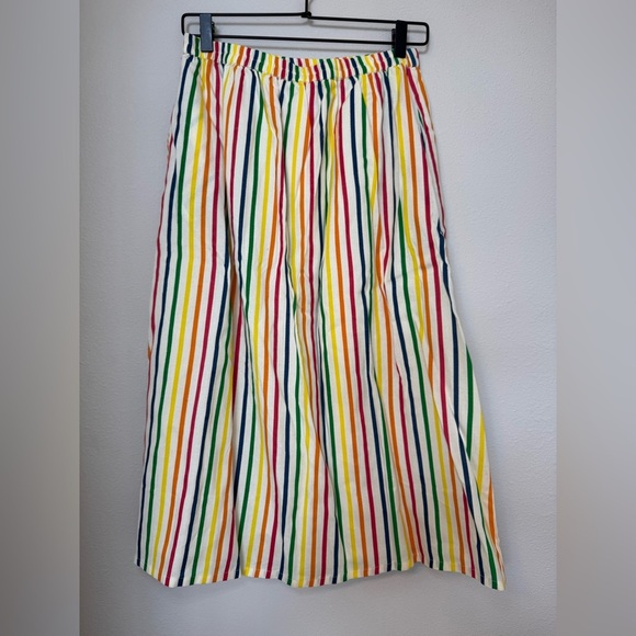 Colorful Striped A-Line Skirt - Picture 2 of 5